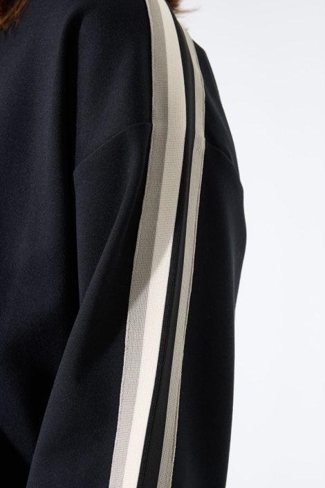Garcia zwarte dames sweater | Close up