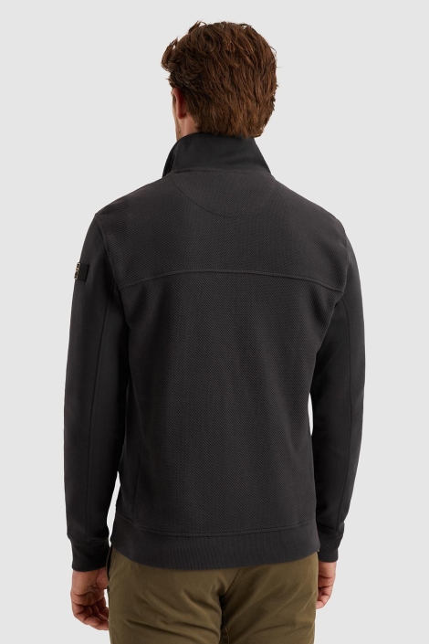 PME legend blauwe heren vest | Model achteraanzicht