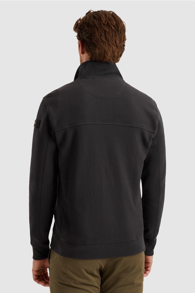PME legend blauwe heren vest | Model achteraanzicht