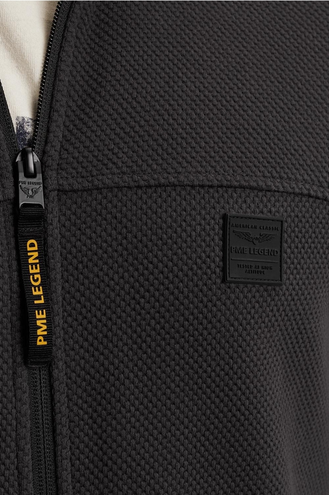 PME legend blauwe heren vest | Close up
