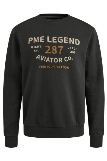 PME legend Trui SWEATSHIRT MET GROOT ARTWORK PSW2506421 9140