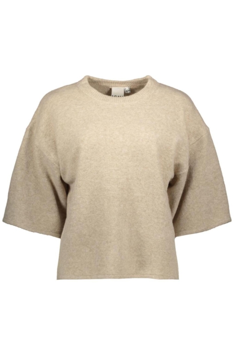 Ichi beige dames trui | Vooraanzicht
