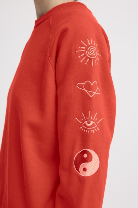 Ichi rode dames sweater | Unique Selling Point