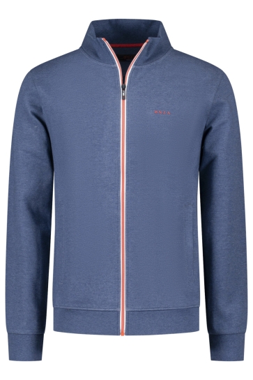 NZA Vest SWEAT CARDIGAN 25GN300 1685 Briliant Blue Melange