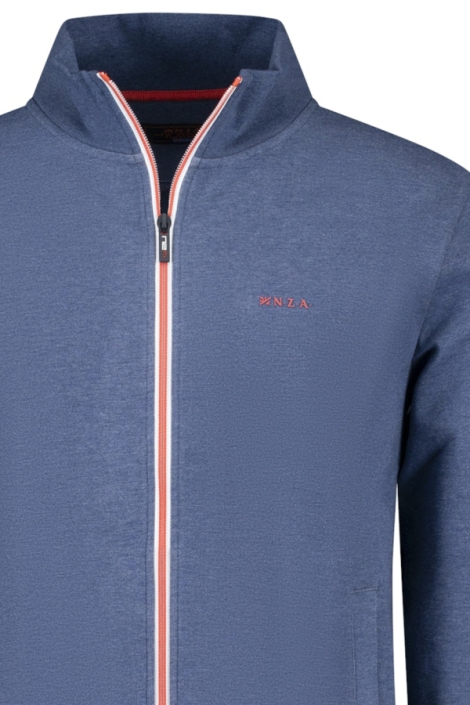NZA blauwe heren vest | Close up
