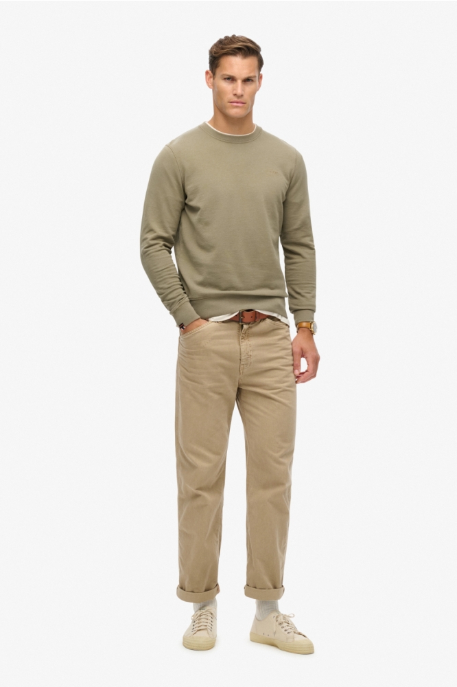 Superdry groene heren sweater | Model