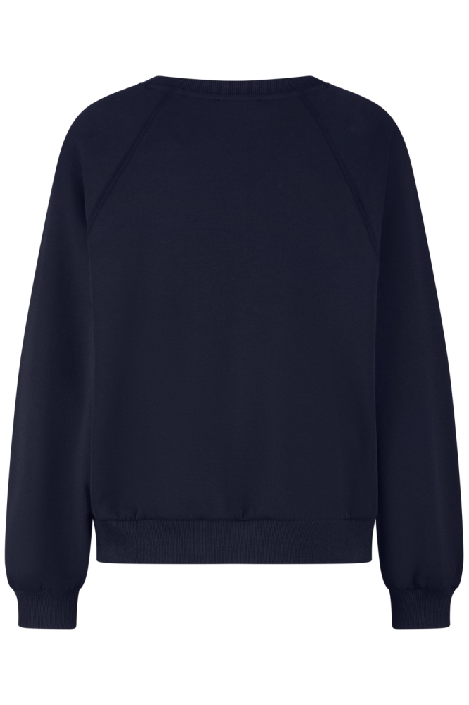 Lady Day blauwe dames sweater | Achteraanzicht