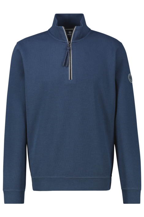 Lerros blauwe heren sweater | Vooraanzicht