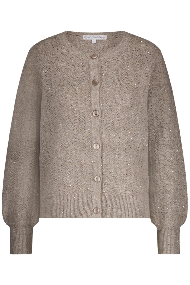 Red Button bruine dames vest | Vooraanzicht