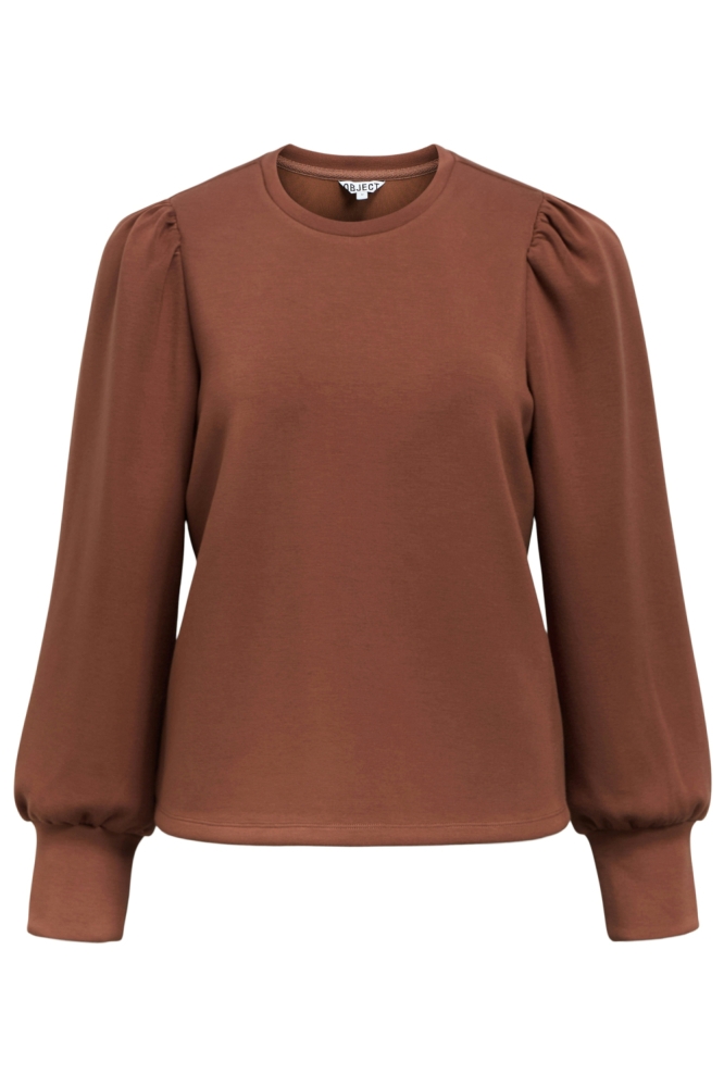 Object bruine dames sweater | Vooraanzicht