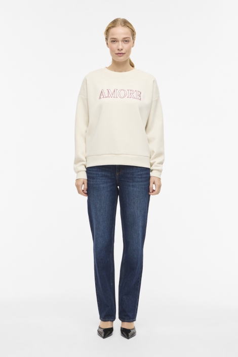 Vila beige dames sweater | Model