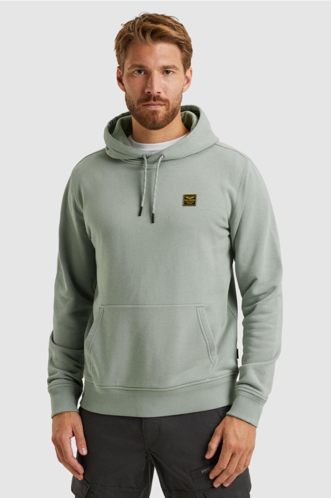 PME legend blauwe heren sweater | Model vooraanzicht