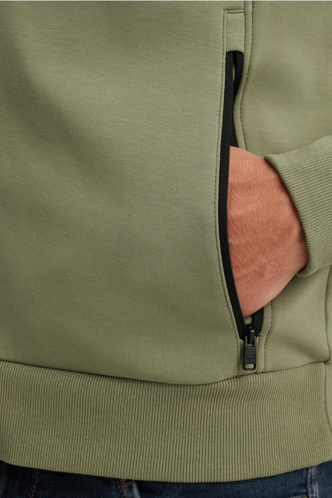 PME legend groene heren vest | Close up