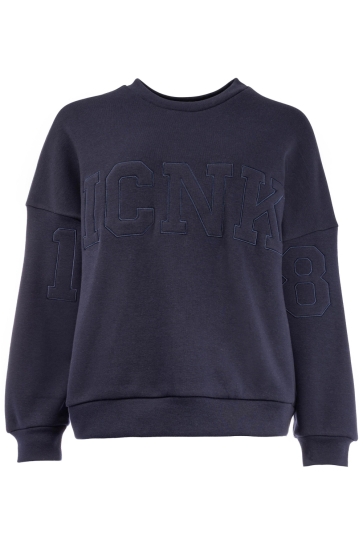I-coni-K Trui STIEN BRUSHED FLEECE 25W P416 02 367 NAVY