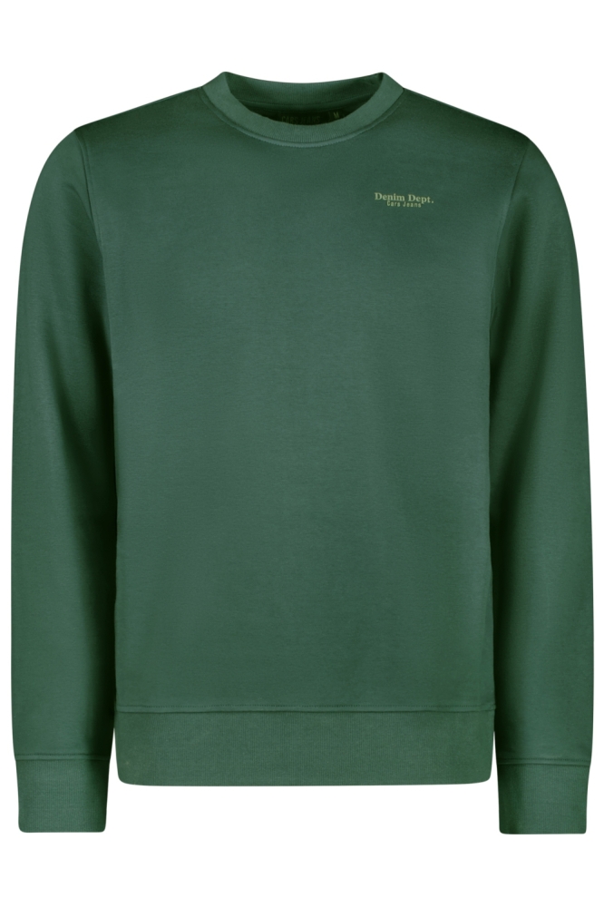 Cars groene heren sweater | Vooraanzicht
