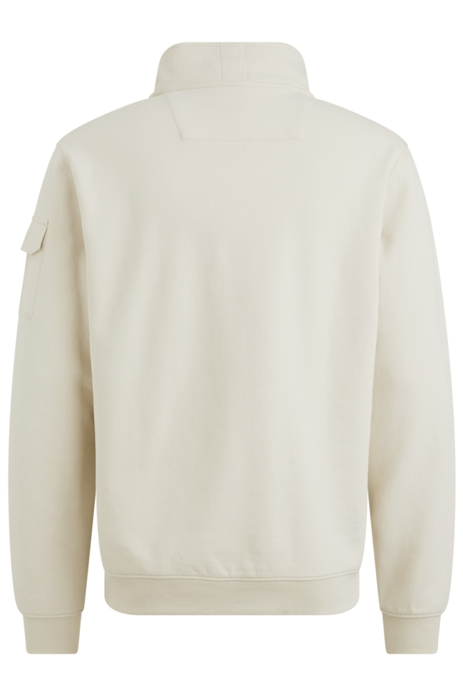 PME legend beige heren sweater | Achteraanzicht