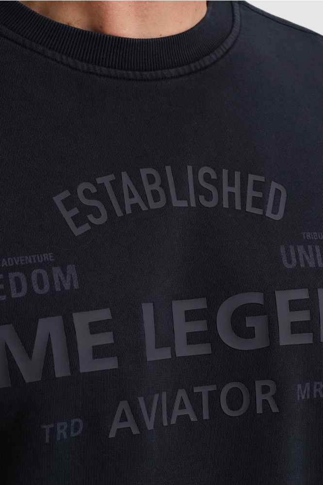 PME legend blauwe heren sweater | Close up