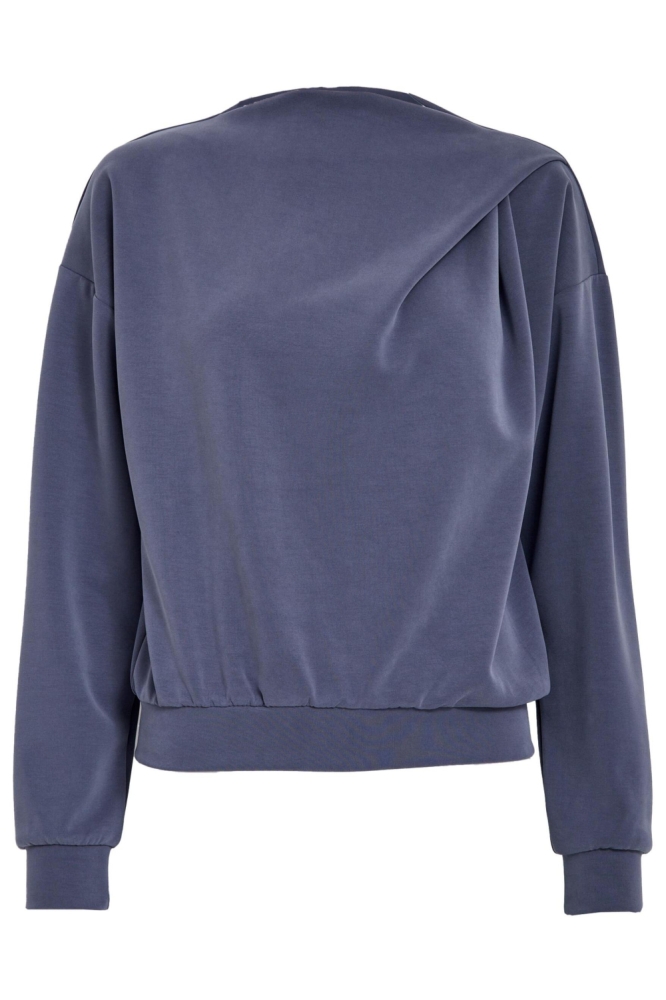 Minus blauwe dames sweater | Vooraanzicht