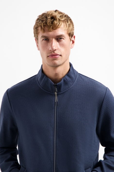 NO-EXCESS blauwe heren vest | Close up