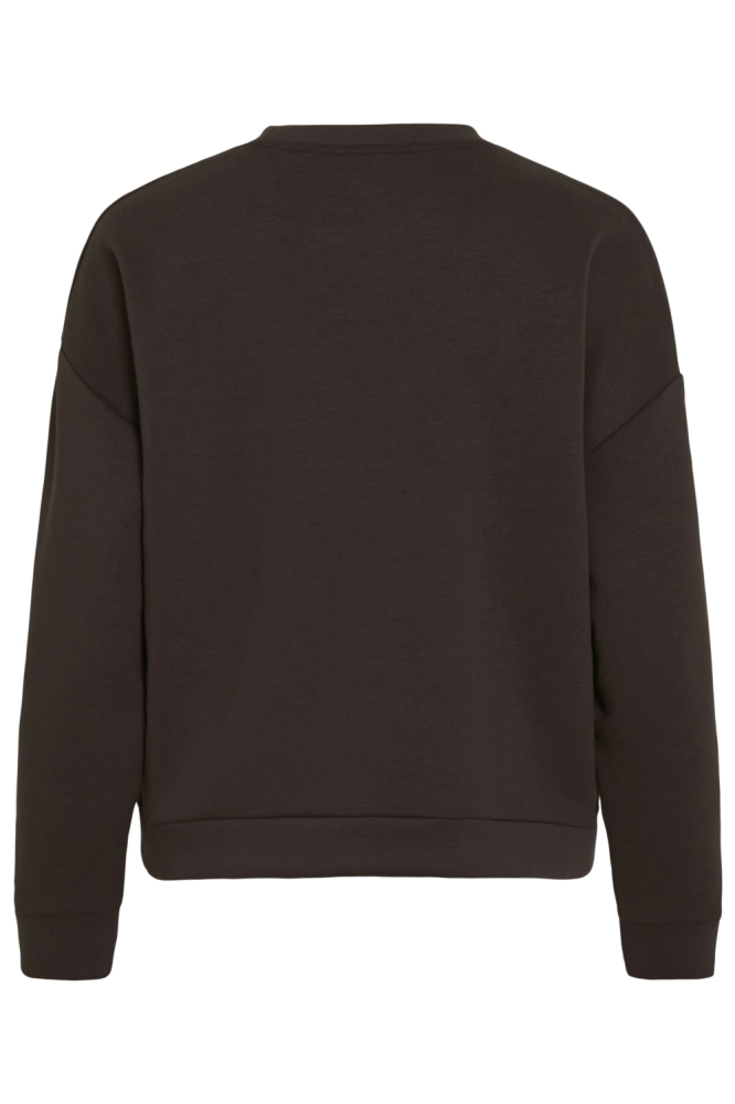 Vila bruine dames sweater | Achteraanzicht