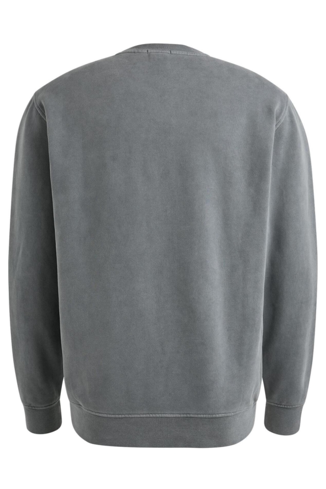 Cast Iron blauwe heren sweater | Achteraanzicht