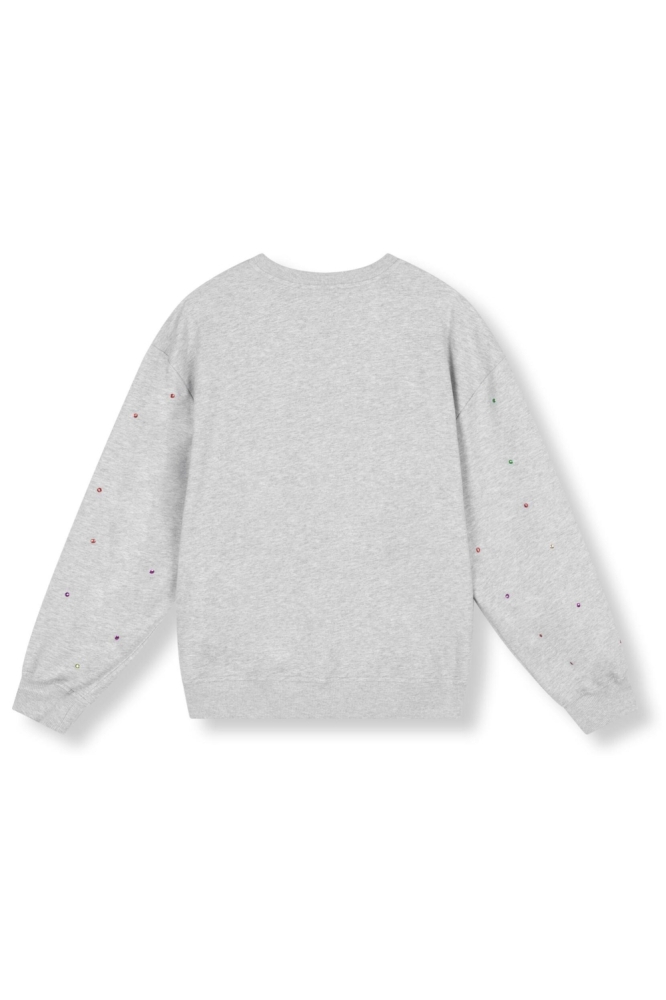 Refined Department grijze dames sweater | Achteraanzicht