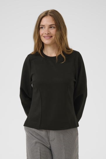 Culture T-shirt CUIRA CHABRINA SWEATSHIRT 50112228 500012 BLACK