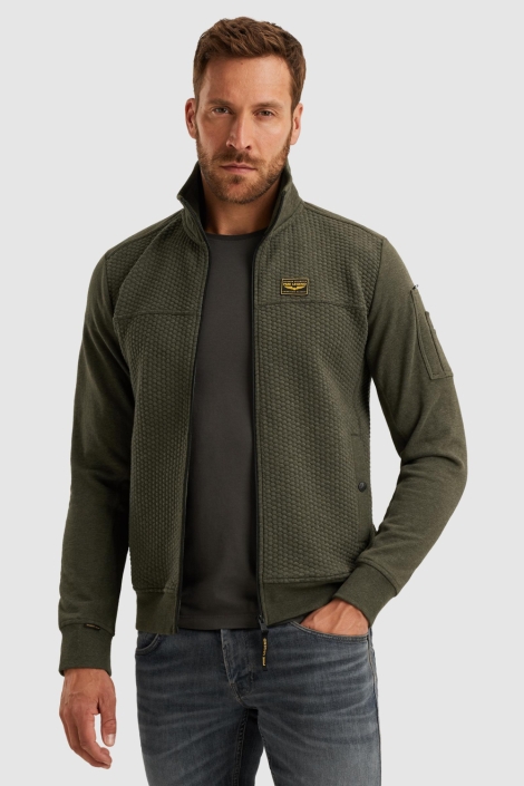 PME legend groene heren vest | Model vooraanzicht