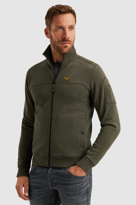 PME legend groene heren vest | Model vooraanzicht
