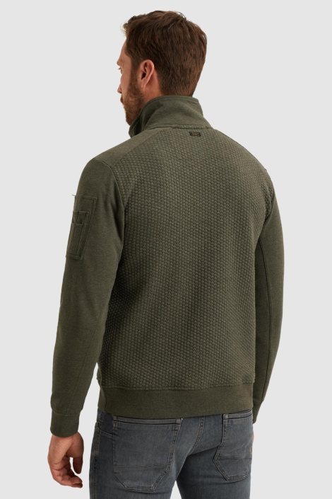 PME legend groene heren vest | Model achteraanzicht