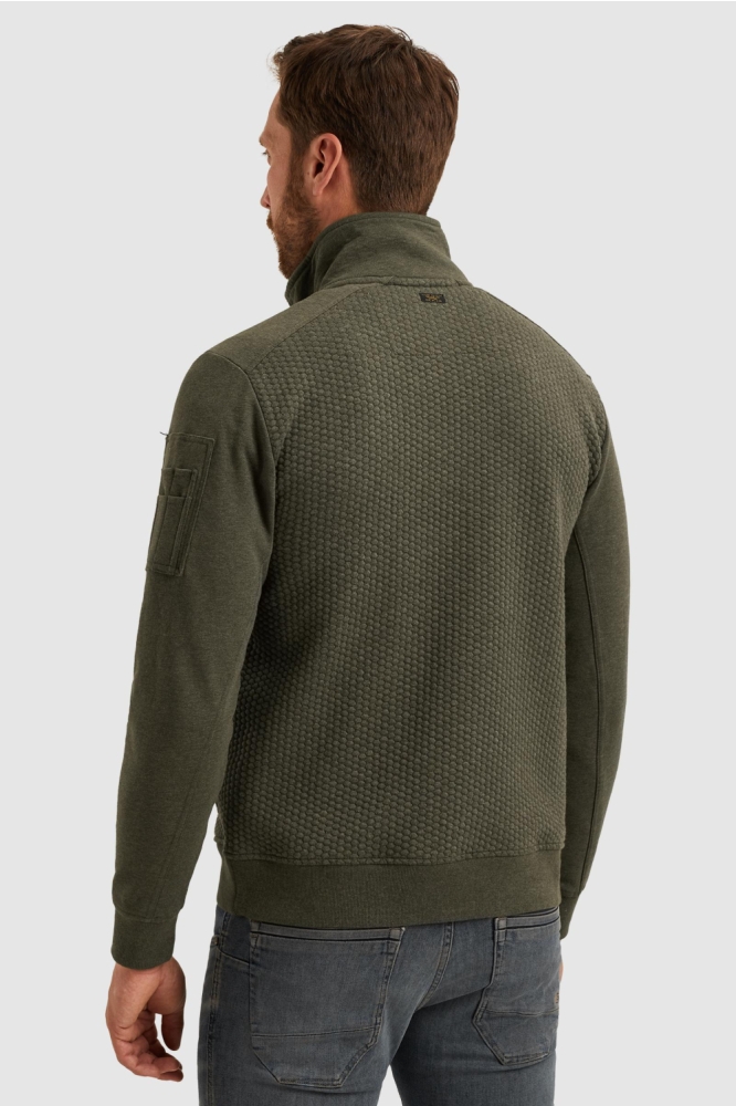 PME legend groene heren vest | Model achteraanzicht