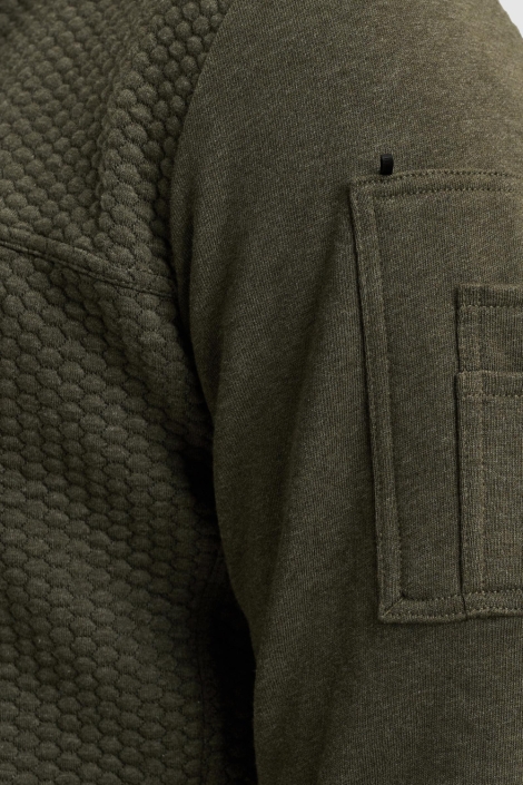 PME legend groene heren vest | Close up