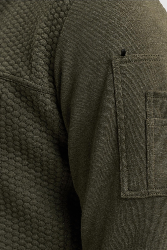 PME legend groene heren vest | Close up