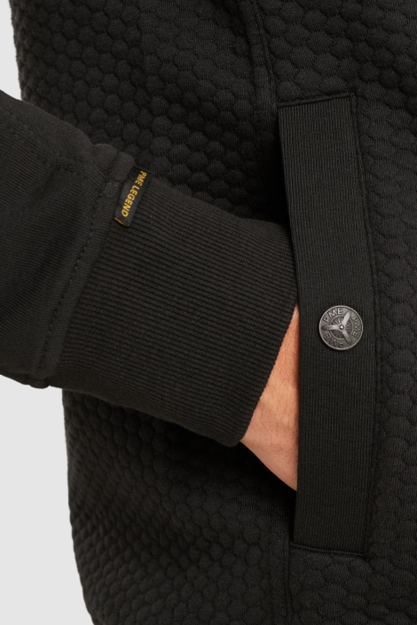 PME legend zwarte heren vest | Close up