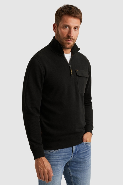 PME legend zwarte heren trui | Model zijaanzicht