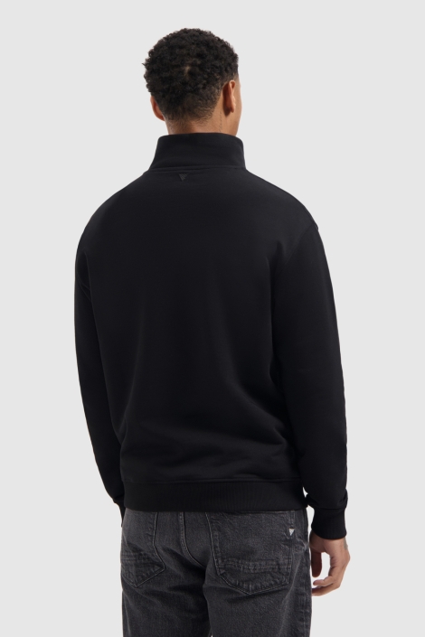 Pure Path zwarte heren trui | Model achteraanzicht