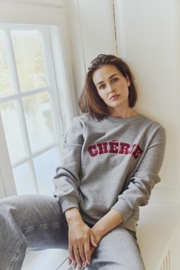 Freequent Trui FQWANA PULLOVER 206692 MED. GREY MEL. W. PORT ROYALE