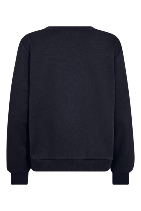 Freequent blauwe dames sweater | Achteraanzicht