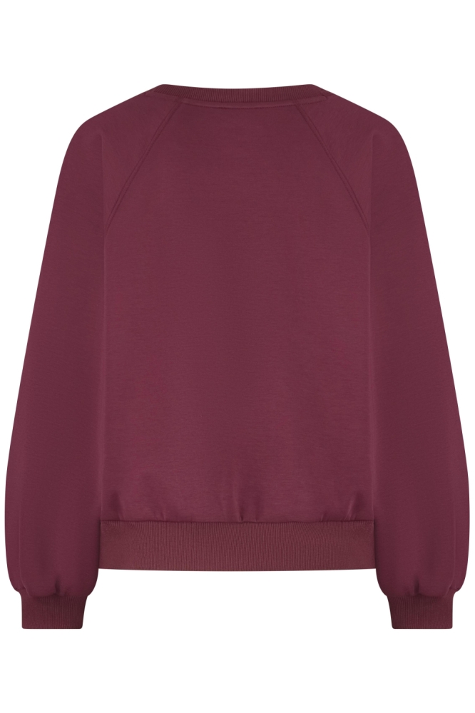 Lady Day bordeaux dames sweater | Achteraanzicht