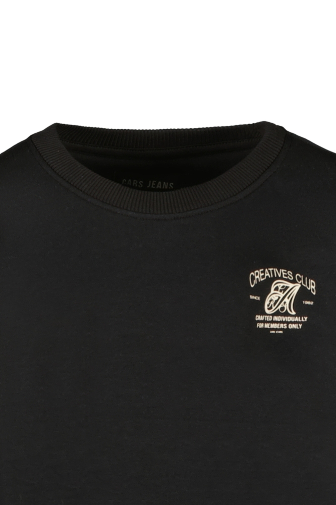 Cars zwarte heren sweater | Close up