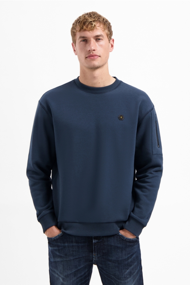 NO-EXCESS blauwe heren sweater | 
