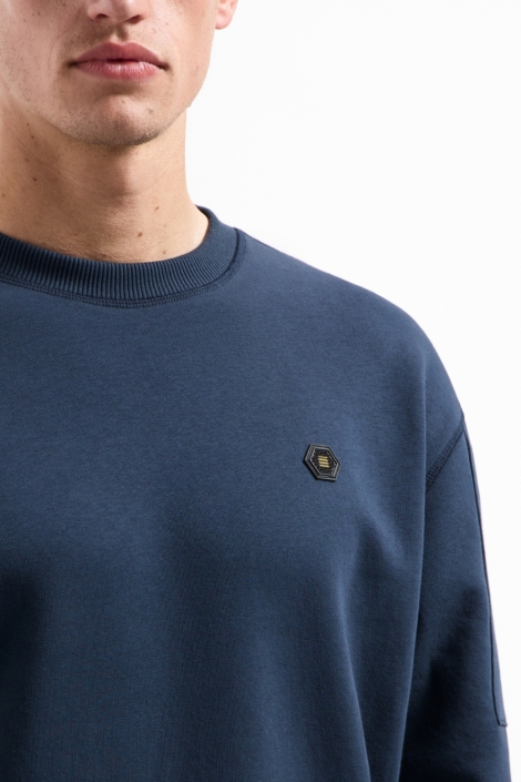 NO-EXCESS blauwe heren sweater | 