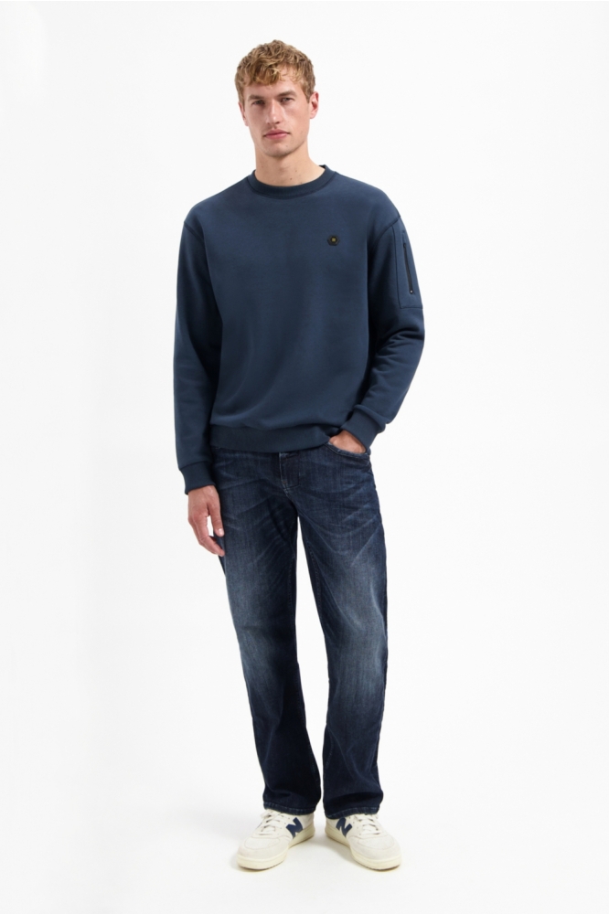 NO-EXCESS blauwe heren sweater | 