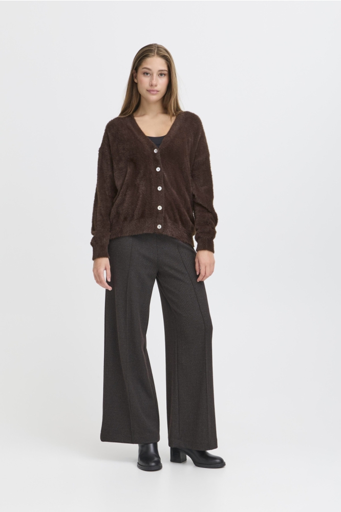 Ichi bruine dames vest | Model