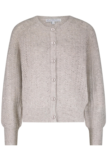 Red Button CARDIGAN AJOUR SPARKLE SRB4605 Stone