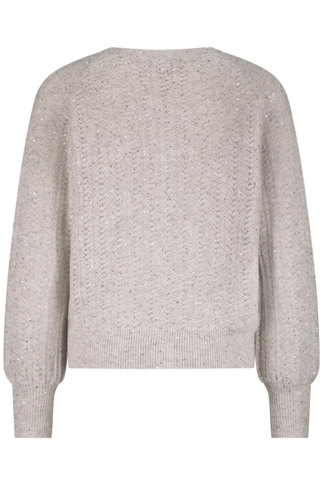 Red Button grijze dames vest | Achteraanzicht