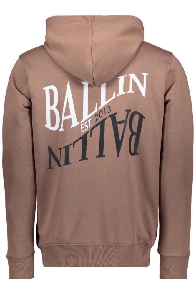 Ballin bruine heren sweater | Achteraanzicht