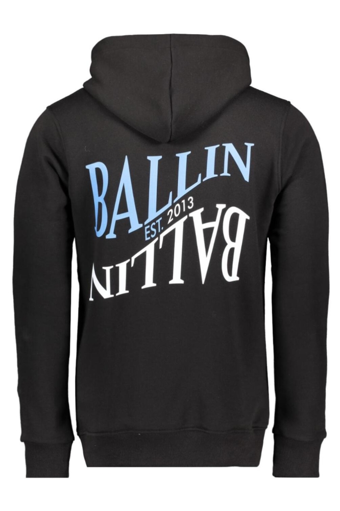 Ballin zwarte heren sweater | Achteraanzicht