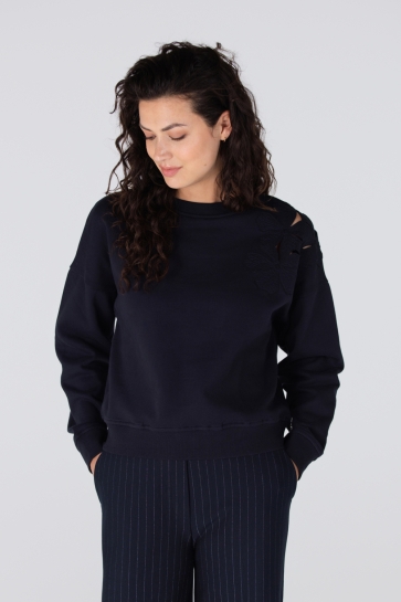 Juffrouw Jansen GABY W25 TRUI SW 156 000780 DARK BLUE