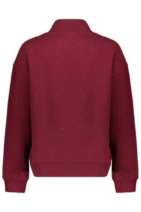 Geisha bordeaux dames sweater | Achteraanzicht